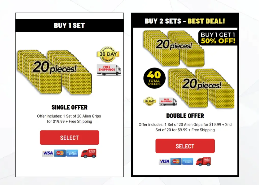 buy alien grips today